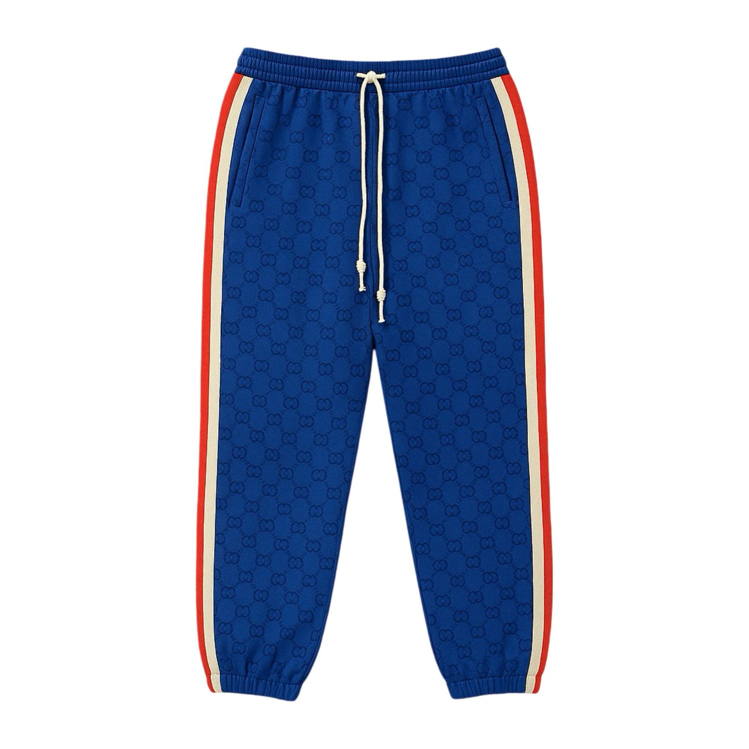 Gucci GG Web-stripe track Pants blue