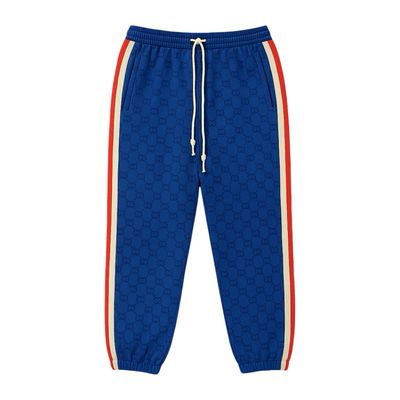 Gucci GG Web-stripe track Pants blue