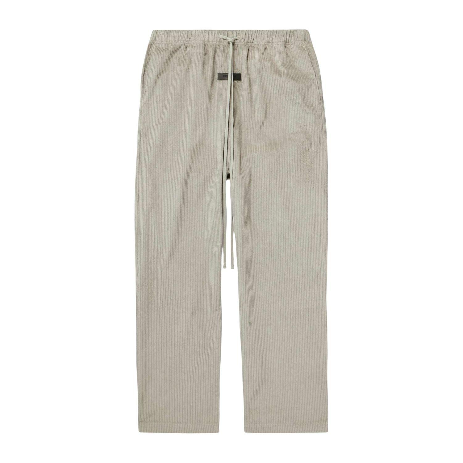 FOG ESSENTIALS Logo-Appliquéd Cotton- Trousers Gray