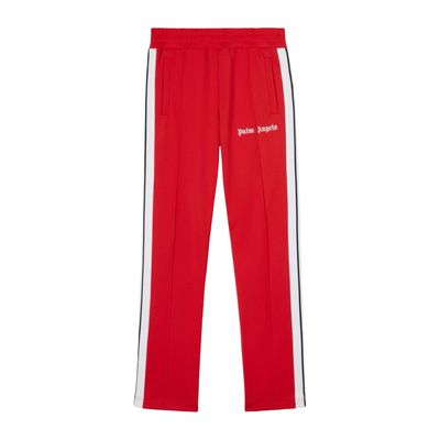 PALM ANGELS TAPED TRACK PANT RED &amp; WHITE
