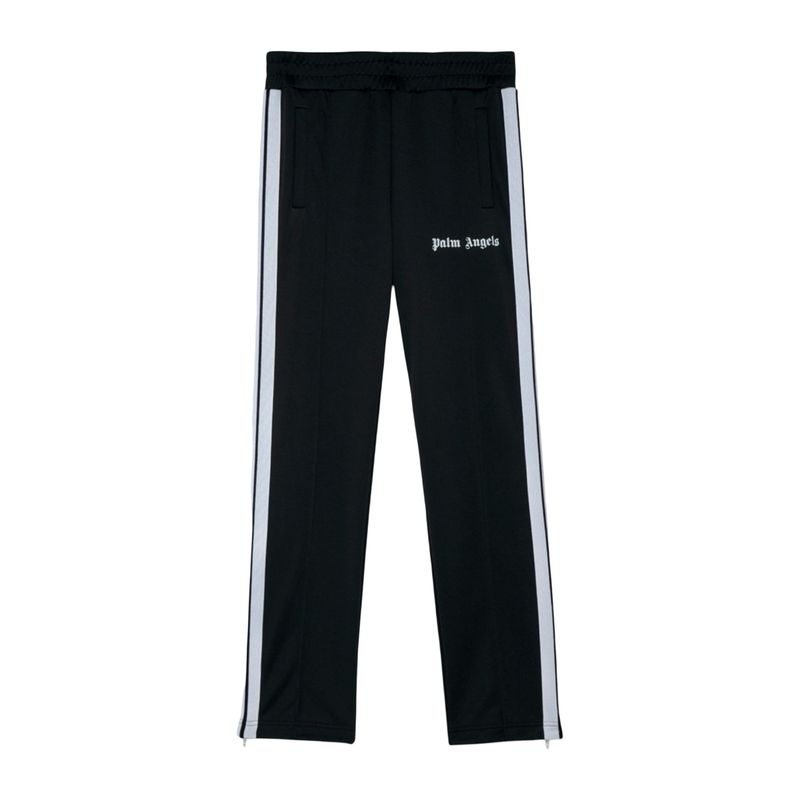 PALM ANGELS TAPED TRACK PANT BLACK & WHITE PALM ANGELS TAPED TRACK PANT BLACK & WHITE