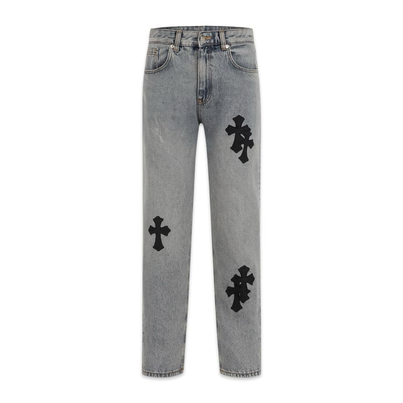 Chrome Hearts Appliqué Denim Jeans Chrome Hearts Appliqué Denim Jeans