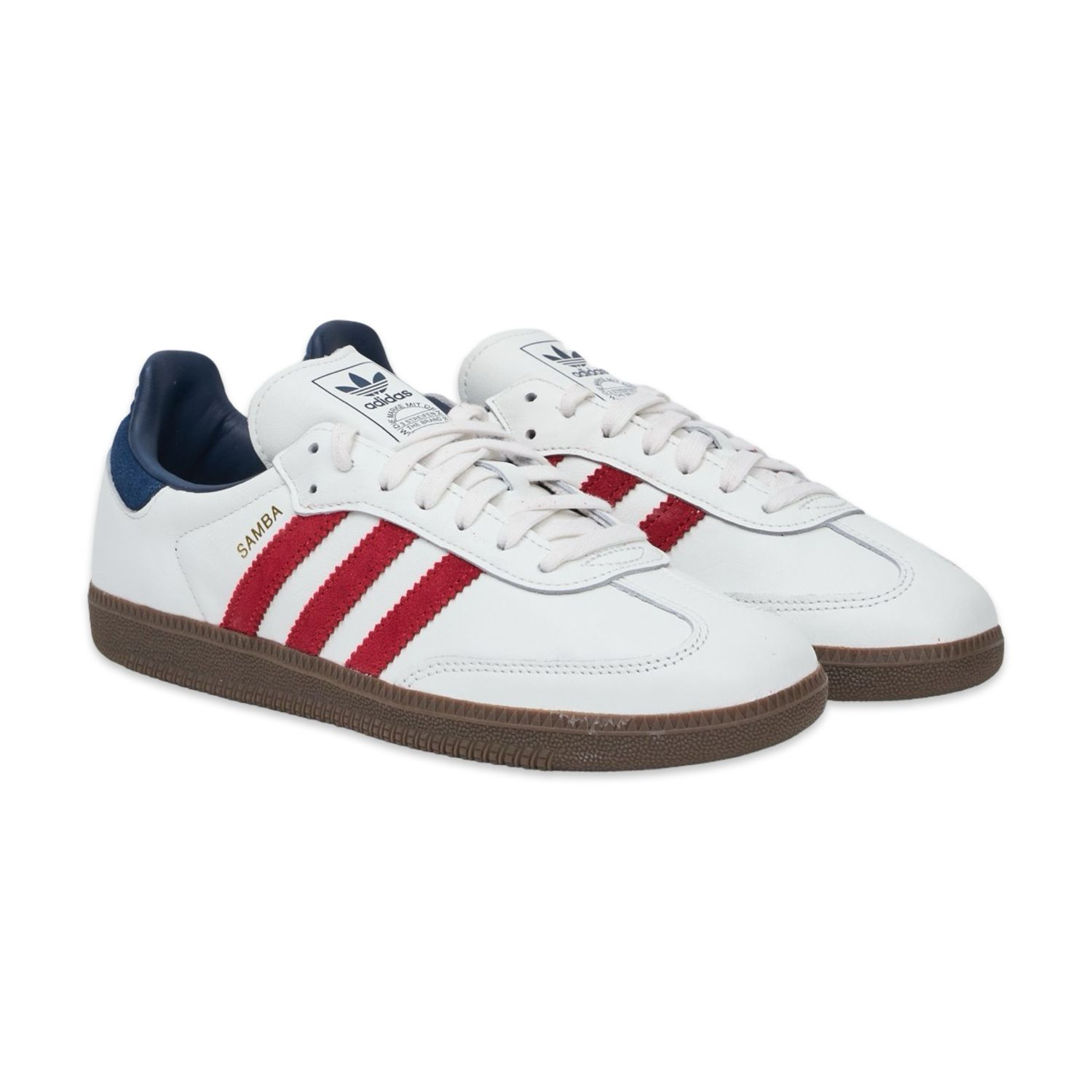 Adidas Samba OG Classic Core White / Team Victory Red / Night Indigo