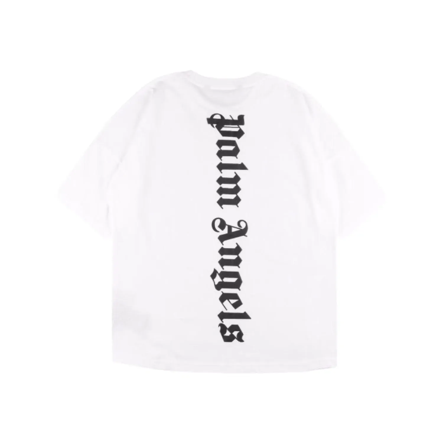 Palm Angels Vertical Black logo t-shirt white