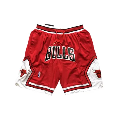 Just Don Shorts Chicago Bulls Red