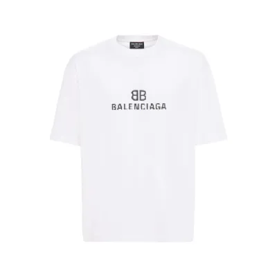 Balenciaga BB PIXEL MEDIUM FIT T-SHIRT IN WHITE