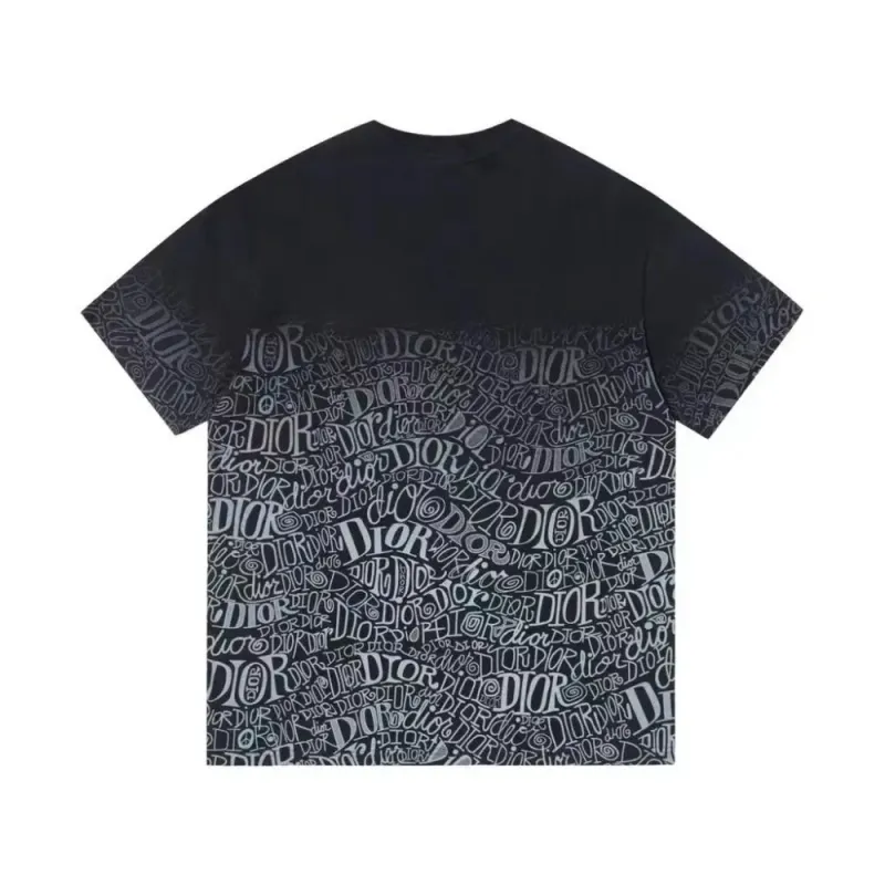 Christian DIOR Gradiente T-Shirts Black