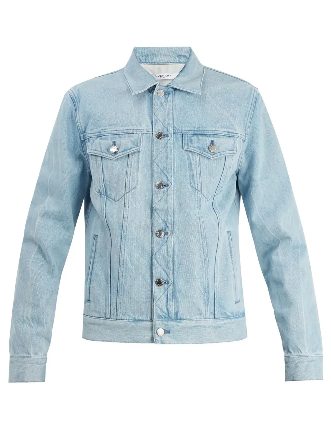 Givenchy Logo-Print Denim Jacket In