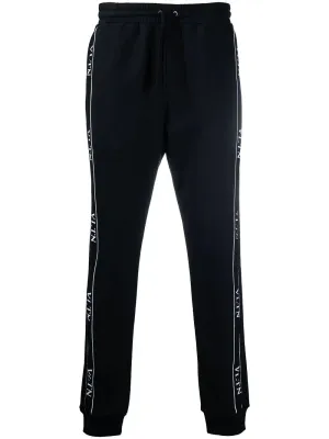 Valentino logo tape track trousers