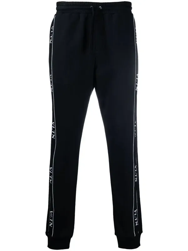 Valentino logo tape track trousers