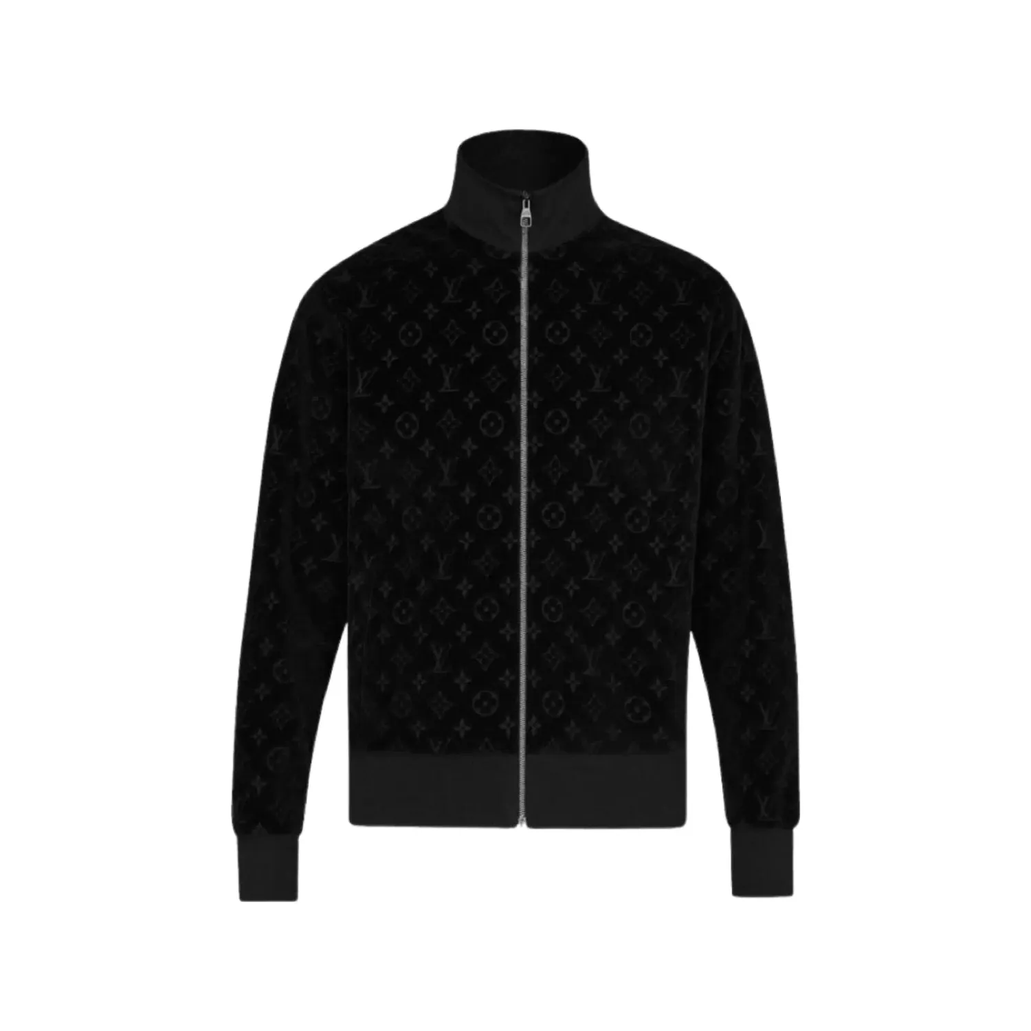 Louis Vuitton Velour Monogram Blouson Jacket Black