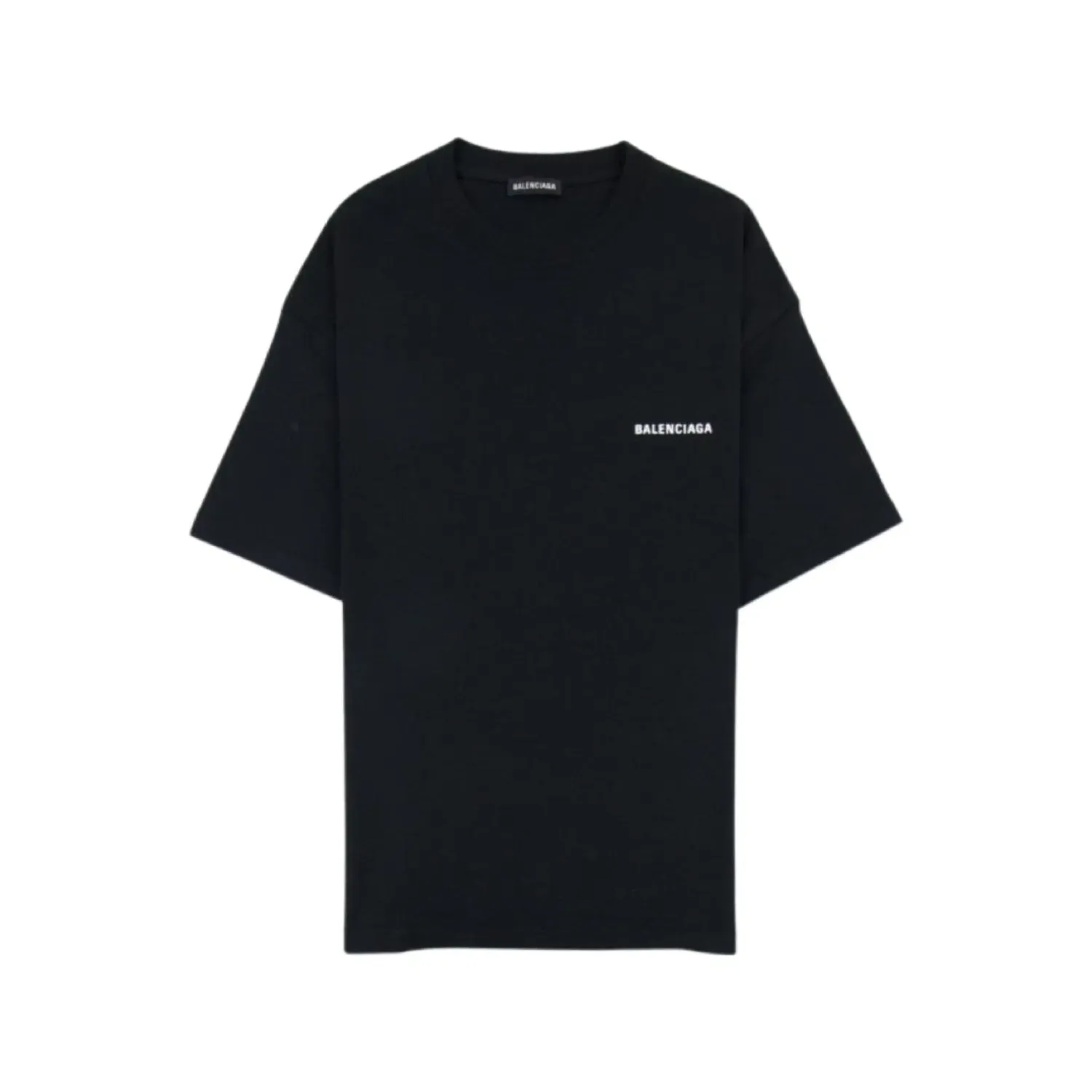 BALENCIAGA Logo Crewneck T-Shirt Black