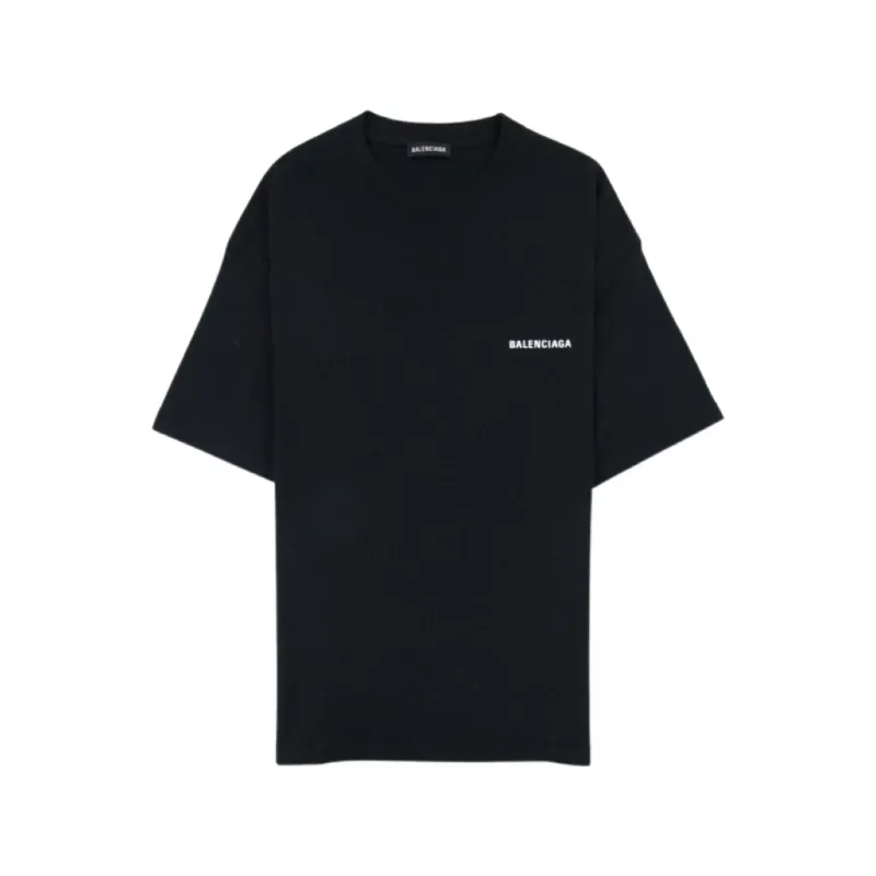 BALENCIAGA Logo Crewneck T-Shirt Black