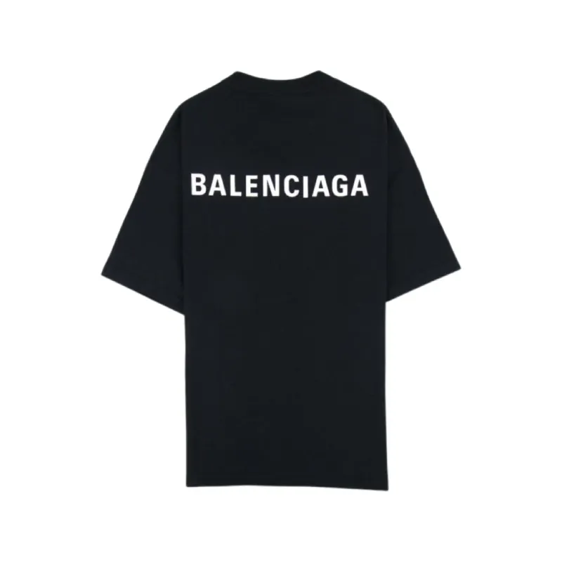 BALENCIAGA Logo Crewneck T-Shirt Black
