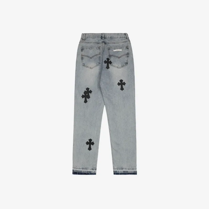 Chrome Hearts Appliqué Denim Jeans