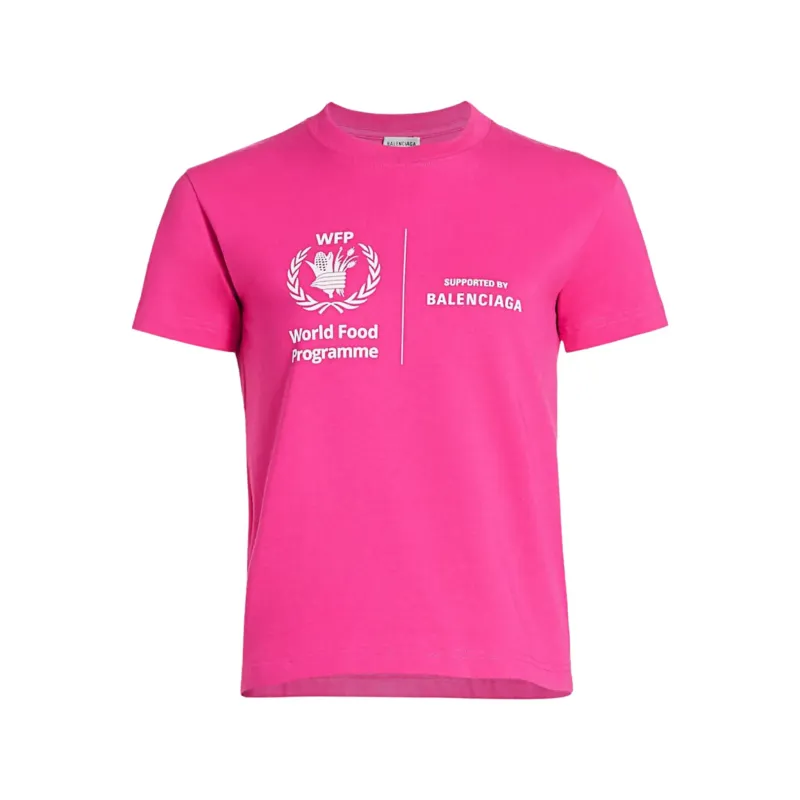 Balenciaga World Food Programme T-shirt Pinky