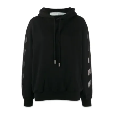 Off-White Rubber Arrow Hoodie Tonal Black