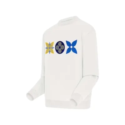 LOUIS VUITTON Flower Monogram Embroidered Sweatshirt