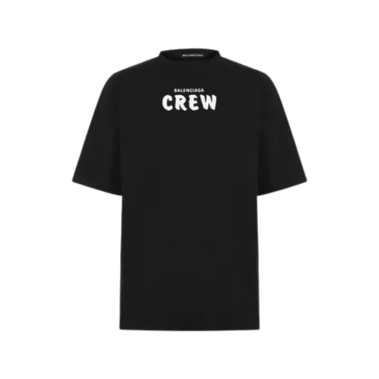 BALENCIAGA Crew Cotton Oversized T-Shirt Black