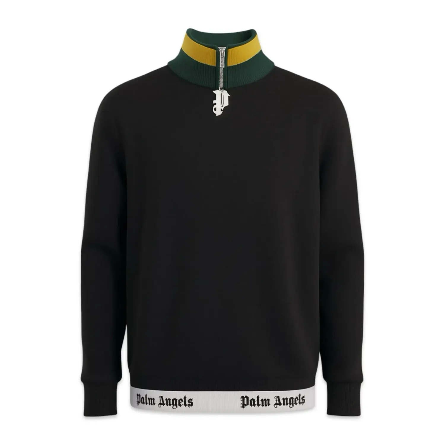 Palm Angels Cotton Zip Turtleneck