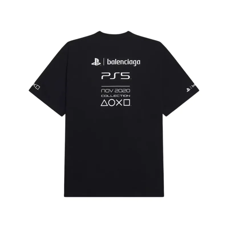 BALENCIAGA OVERSIZED PS5 TEE BLACK