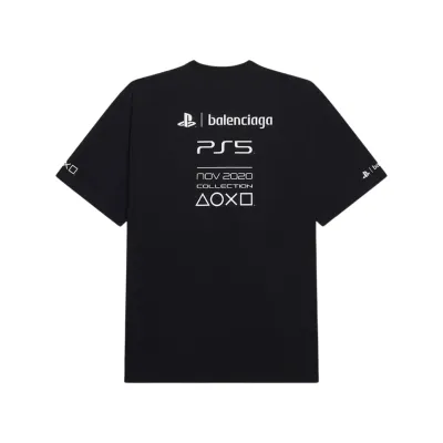 BALENCIAGA OVERSIZED PS5 TEE BLACK