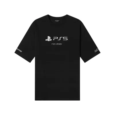 BALENCIAGA OVERSIZED PS5 TEE BLACK