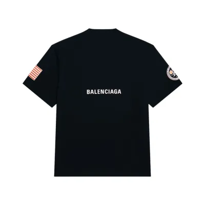 BALENCIAGA Nasa Boxy Fit Cotton T-shirt In Black