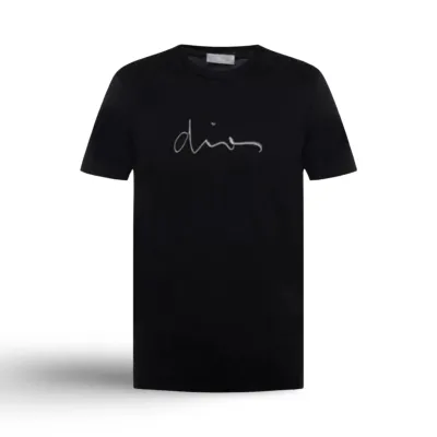 Dior Signature Dior On Chest T-shirt Black