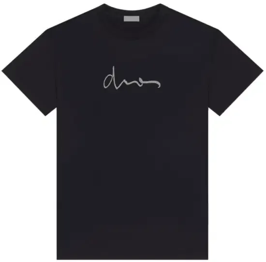 Dior Signature Dior On Chest T-shirt Black