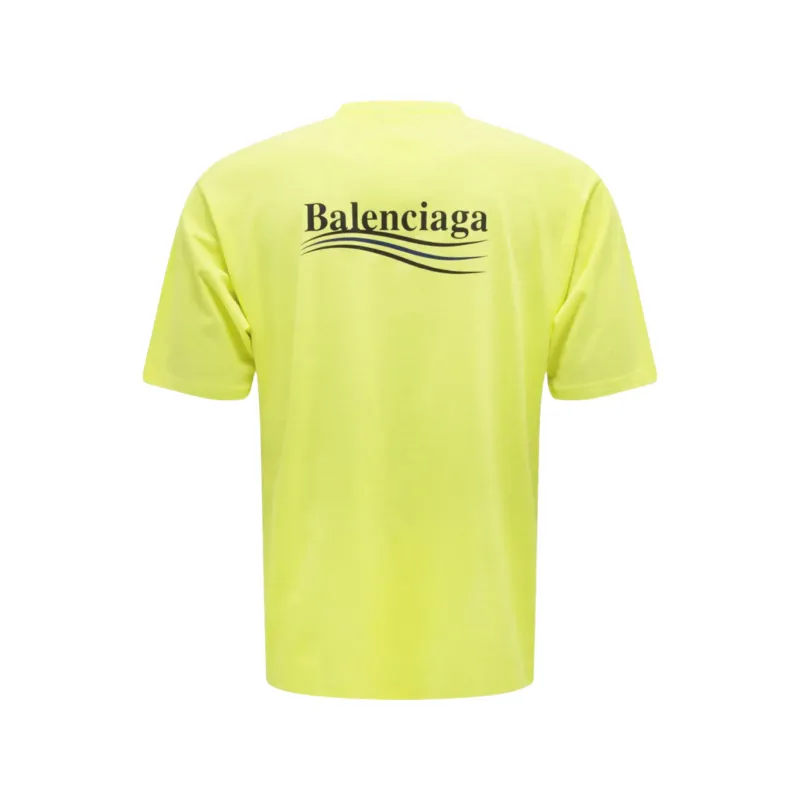 BALENCIAGA Political Campaign T-Shirt  Fluor Green