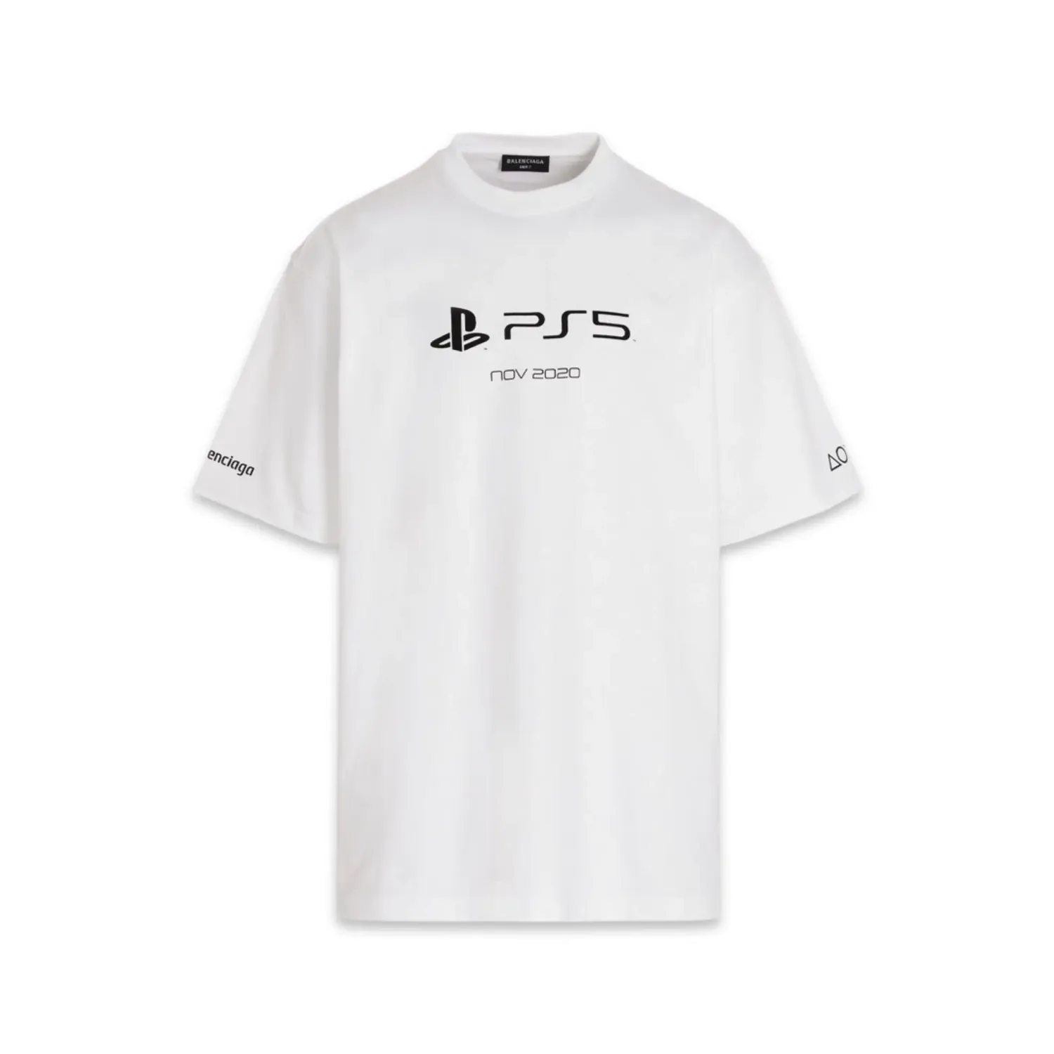 BALENCIAGA OVERSIZED PS5 TEE WHITE