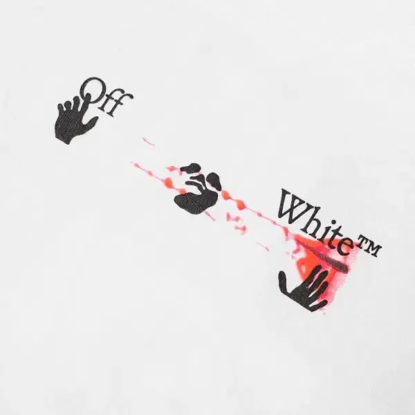 OFF-WHITE SLIM ACRYLIC ARROW TEE WHITE