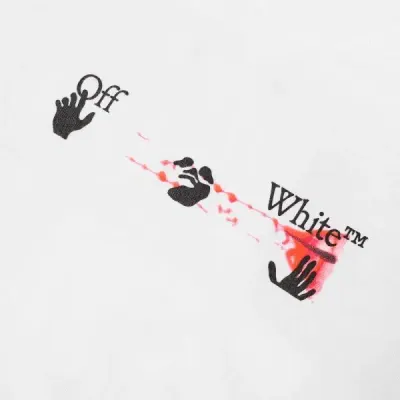 OFF-WHITE SLIM ACRYLIC ARROW TEE WHITE