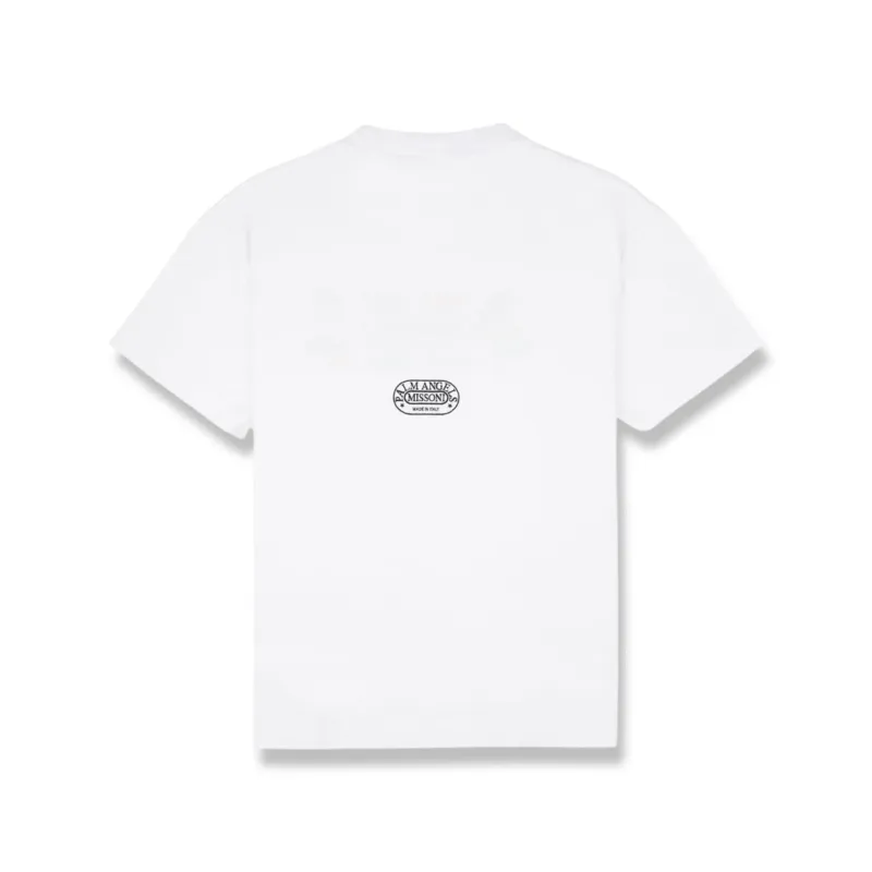 PALM ANGELS X MISSONI SPORT LOGO WHITE T SHIRT