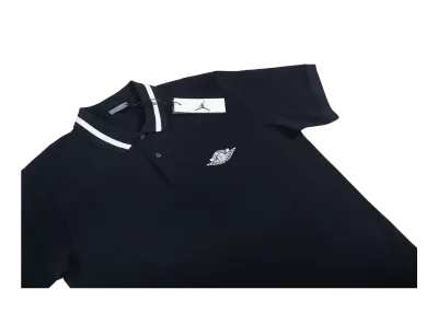 DIOR X JORDAN LOGO POLO SHIRT BLACK