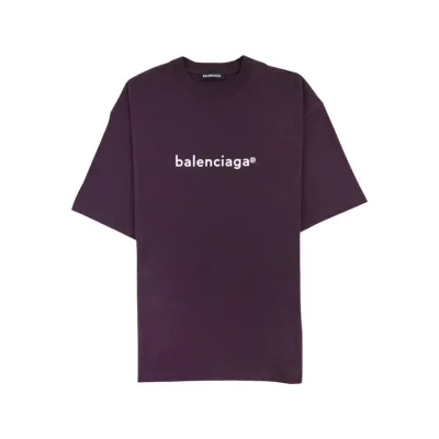 Balenciaga New Copyright Jersey T-Shirt Wine