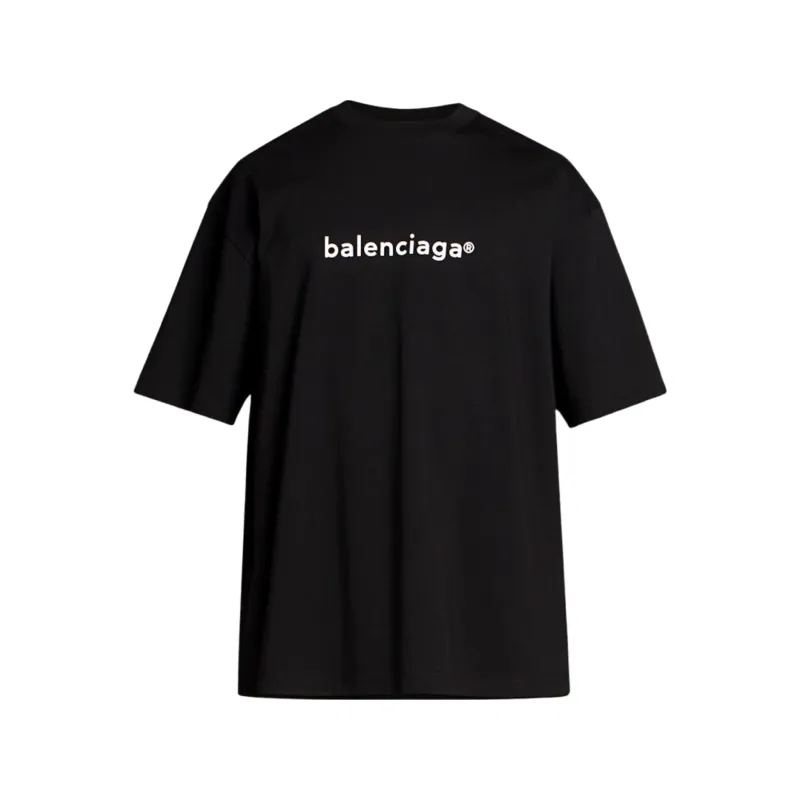 Balenciaga New Copyright Jersey T-Shirt Black