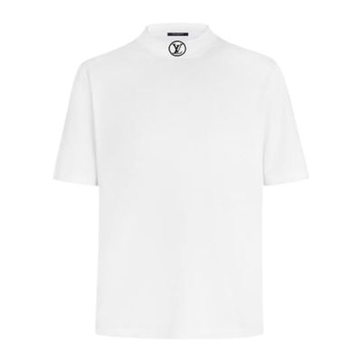 Louis Vuitton Logo LV on Neck T-shirt White Louis Vuitton Logo LV on Neck T-shirt White