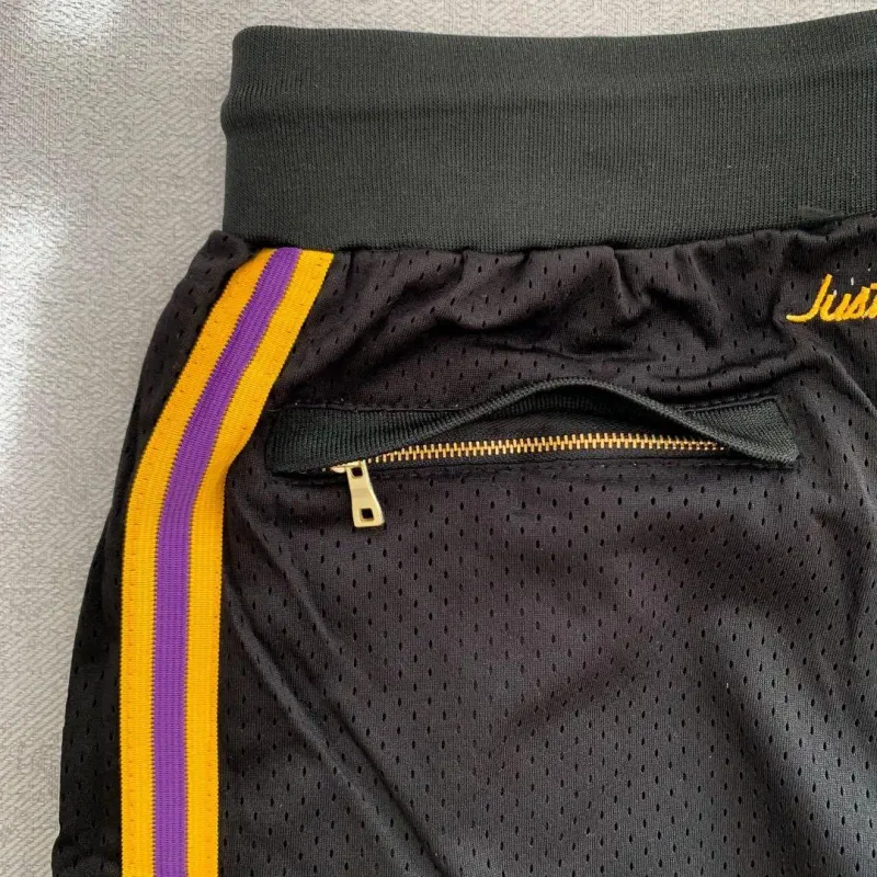 Just Don Shorts Los Angels Lakers Black &amp; Yellow