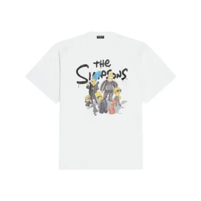 Balenciaga X The Simpsons Print  T-SHIRT WHITE