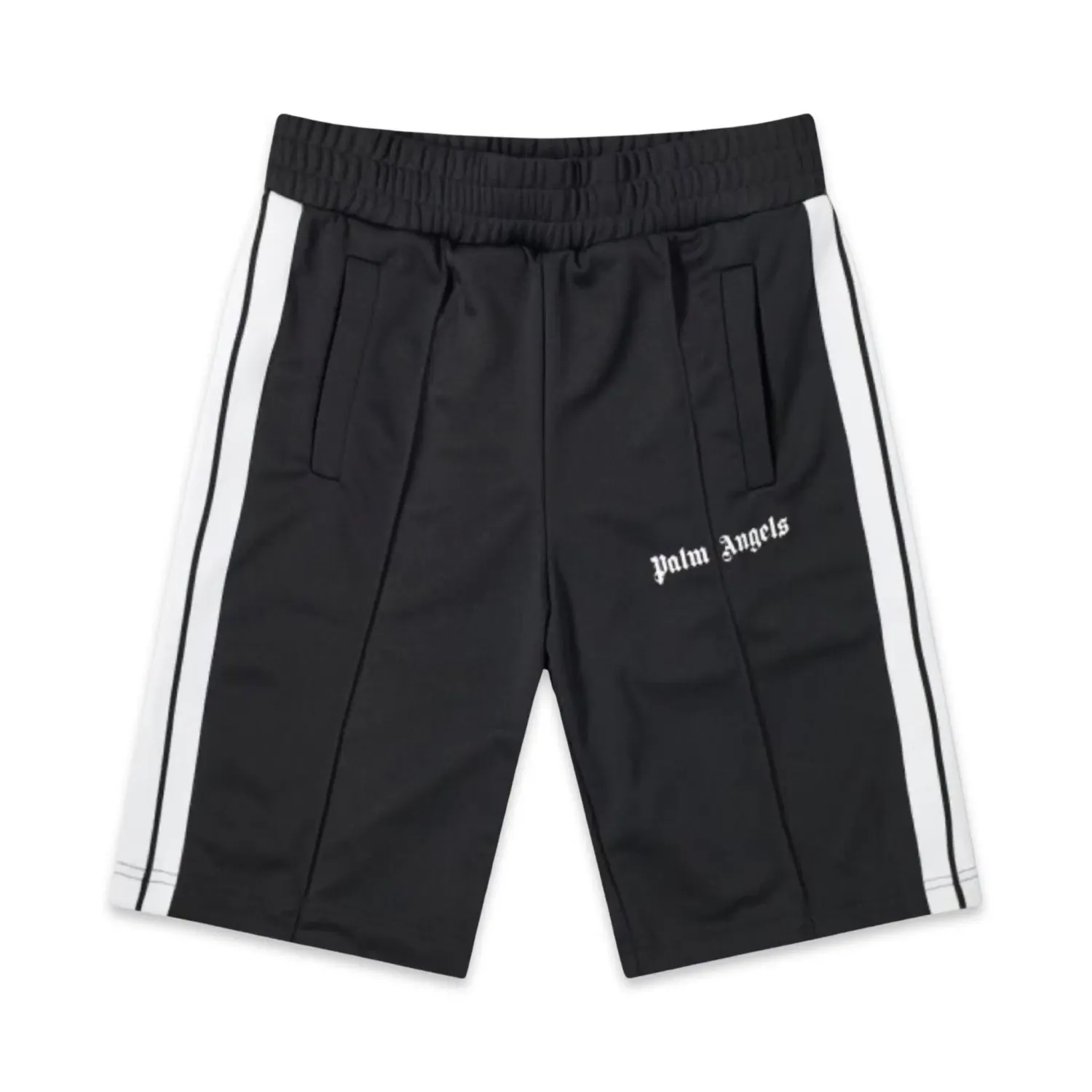 PALM ANGELS TRACK SHORTS BLACK &amp; WHITE