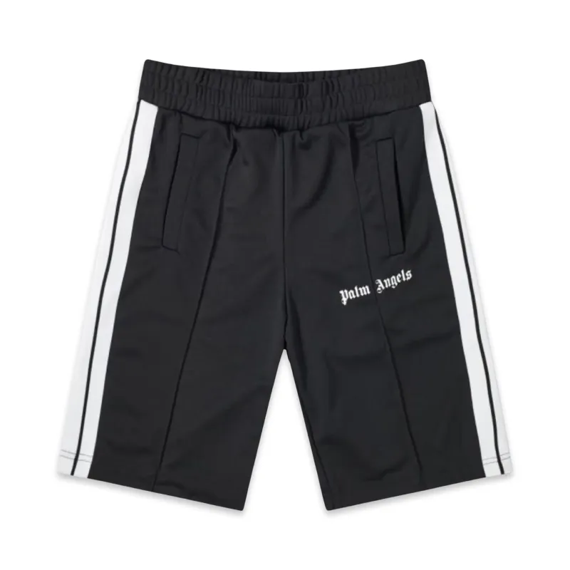 PALM ANGELS TRACK SHORTS BLACK &amp; WHITE