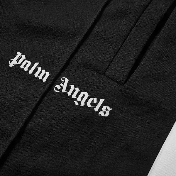 PALM ANGELS TRACK SHORTS BLACK &amp; WHITE