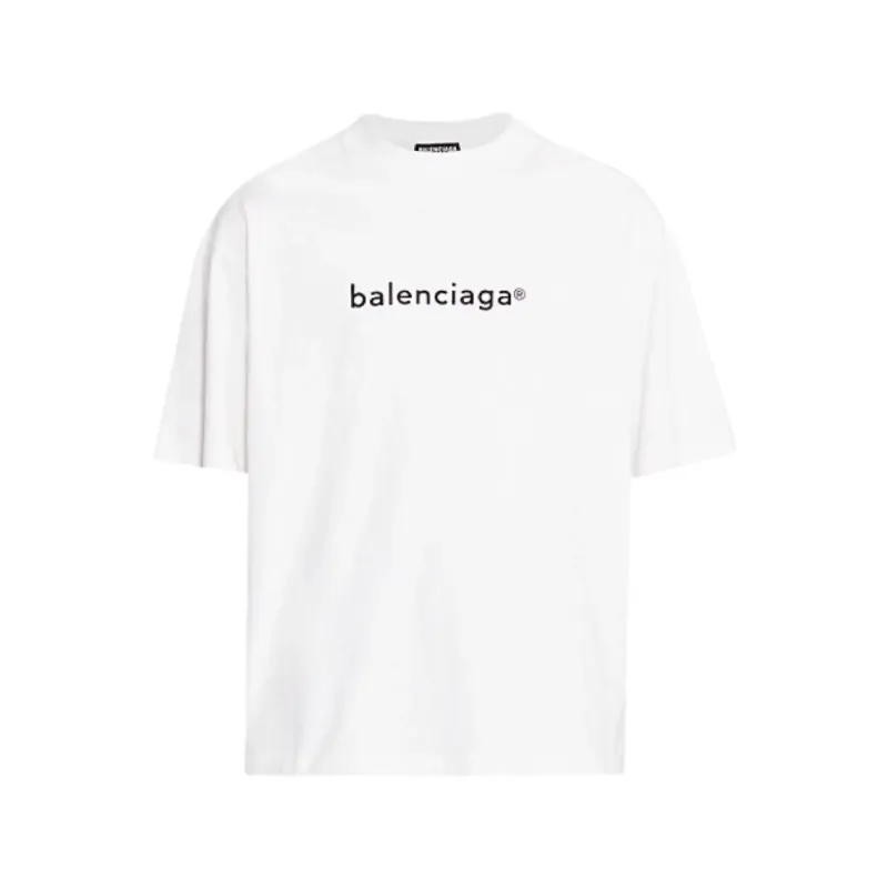 Balenciaga New Copyright Jersey T-Shirt White