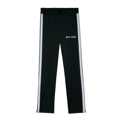 PALM ANGELS TAPED TRACK PANT BLACK &amp; WHITE