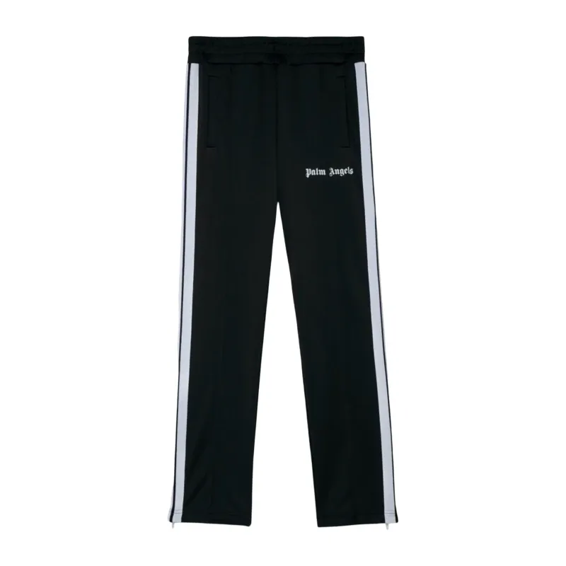 PALM ANGELS TAPED TRACK PANT BLACK &amp; WHITE