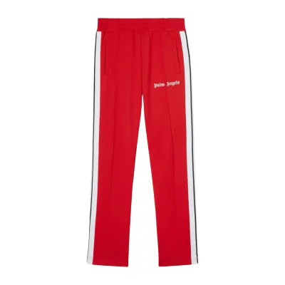 PALM ANGELS TAPED TRACK PANT RED &amp; WHITE