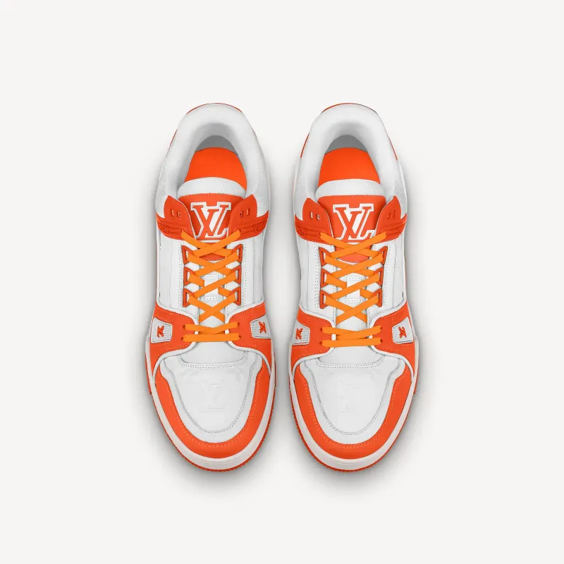 LOUIS VUITTON LV TRAINER SNEAKER in Orange