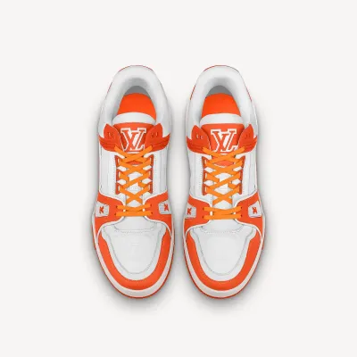 LOUIS VUITTON LV TRAINER SNEAKER in Orange